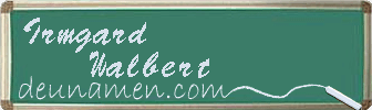 Irmgard Walbert Visitenkarte